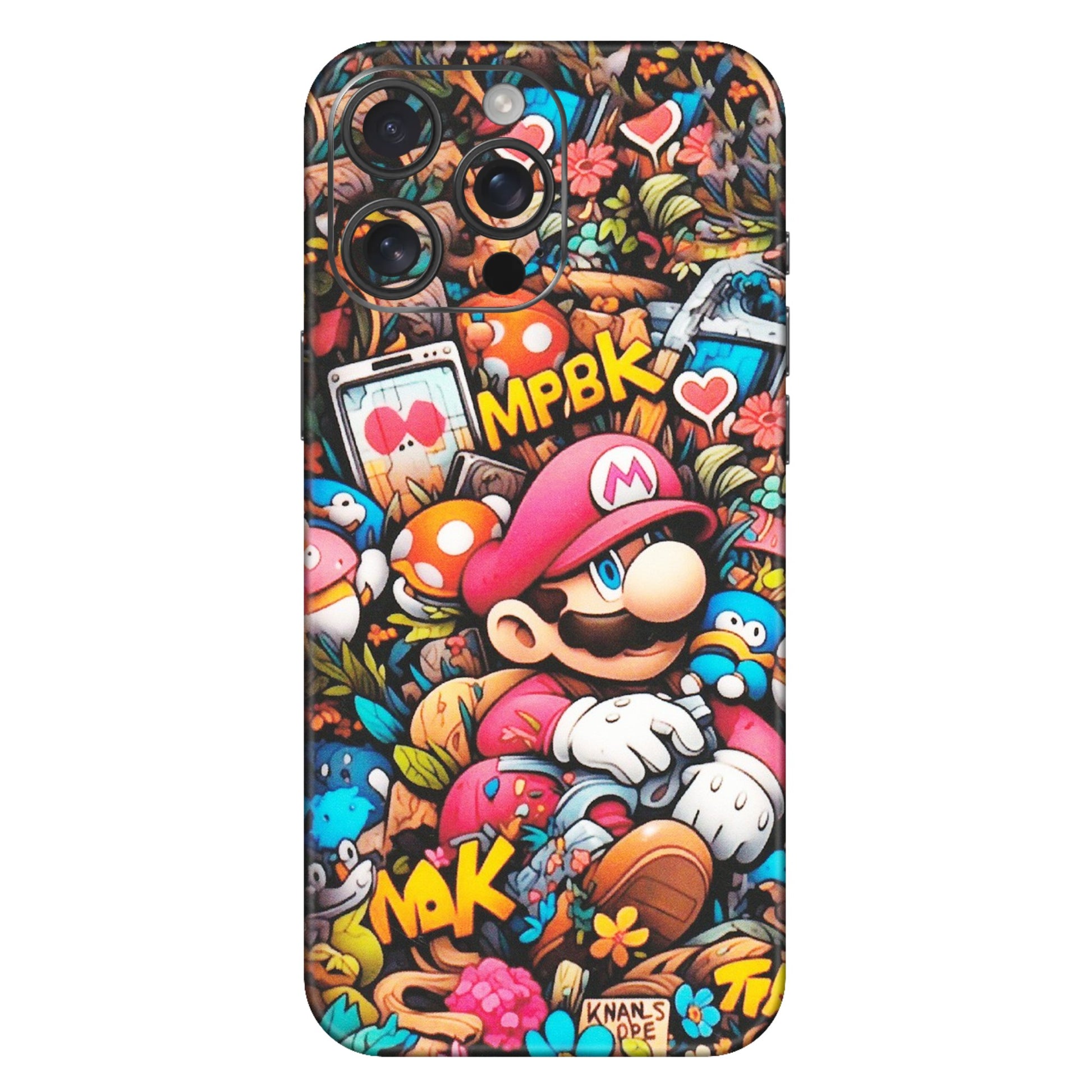 Apple iPhone Skins (All Models) - Super Mario Bros Artistic - Matte Finish (M-173) iPhone 16 Pro Max