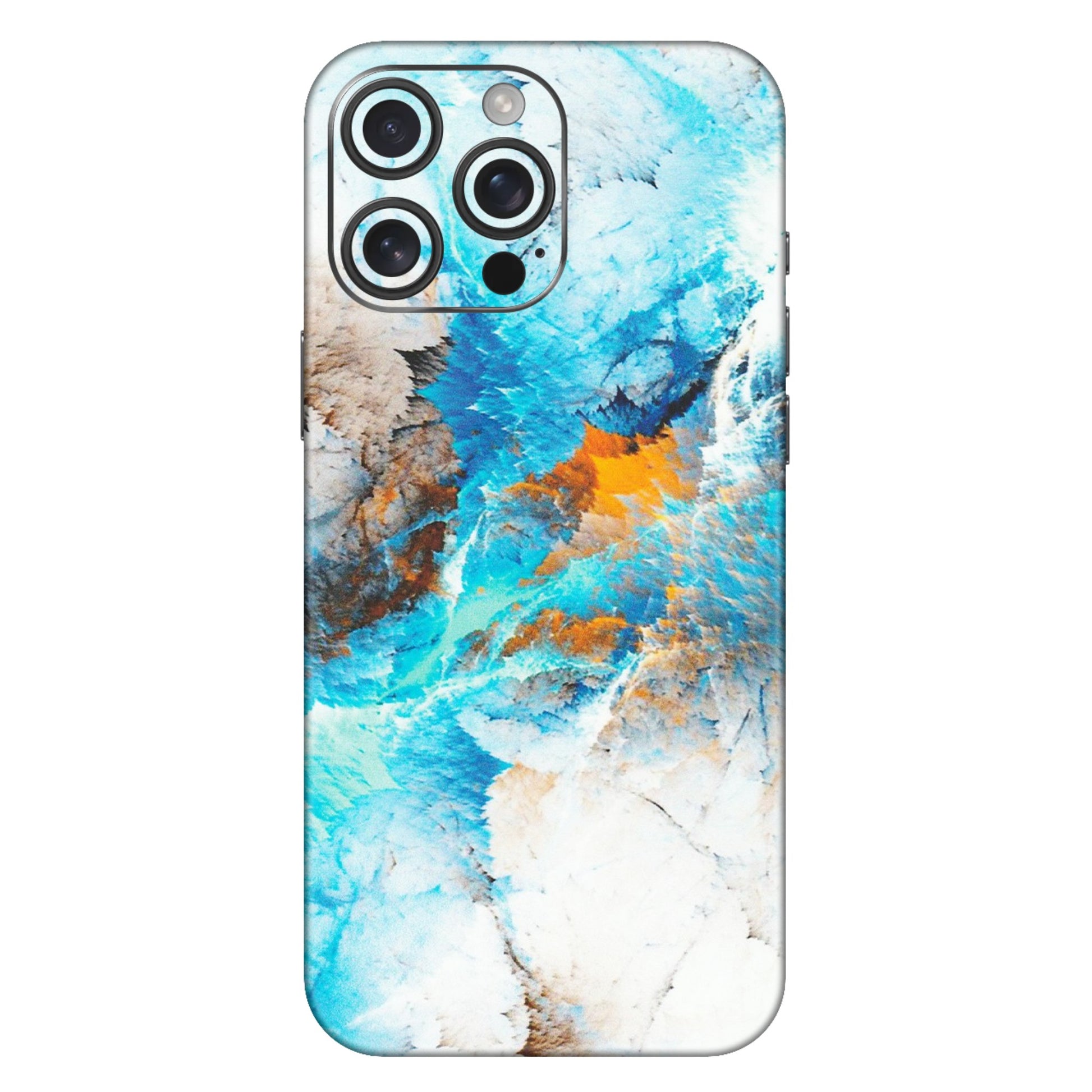 Apple iPhone Skins (All Models) - Blue Waves Abstract - Matte Finish (M-19) iPhone 16 Pro Max