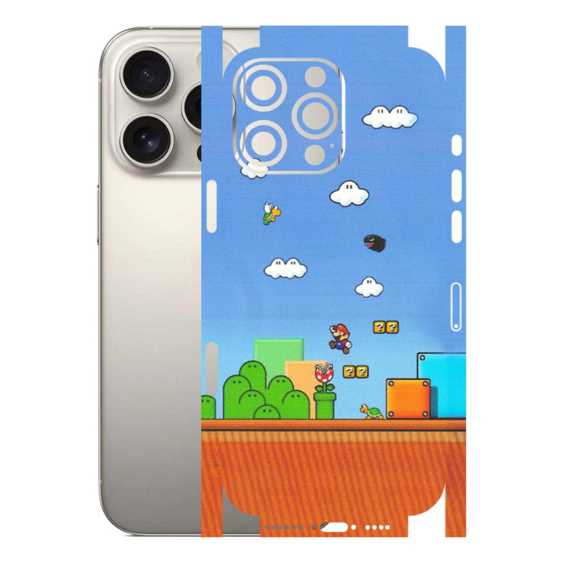 Apple iPhone Skins (All Models) - Mario Game Scene - Matte Finish (M-24) iPhone 16 Pro Max