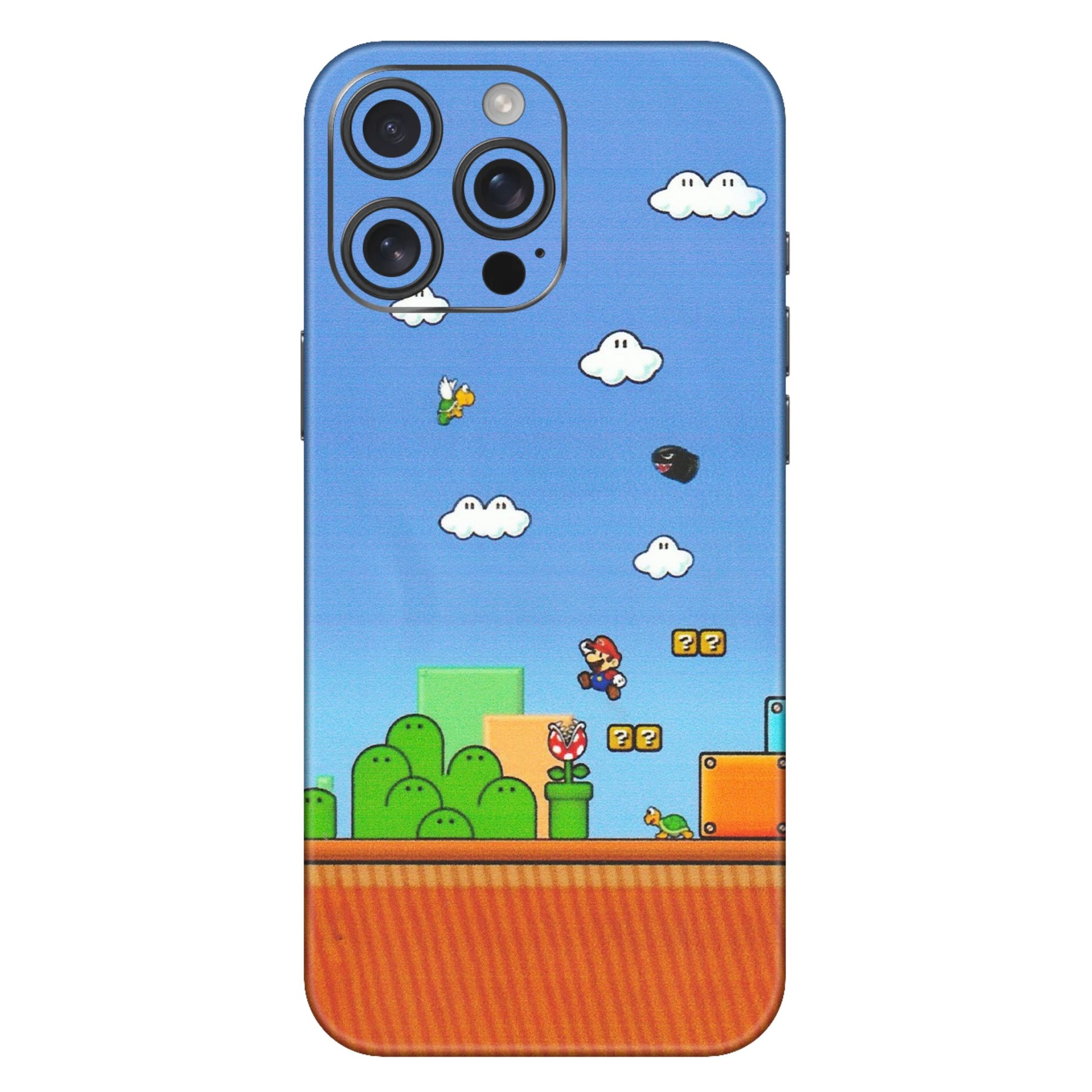 Apple iPhone Skins (All Models) - Mario Game Scene - Matte Finish (M-24) iPhone 16 Pro Max