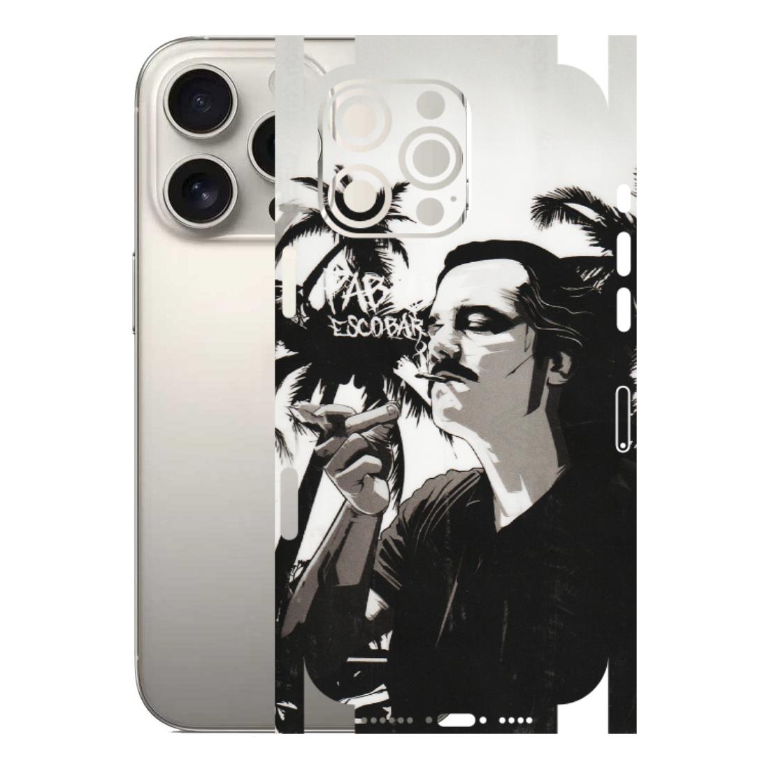 Apple iPhone Skins (All Models) - Pab Escobar - Transparent Finish (T-05) iPhone 16 Pro Max