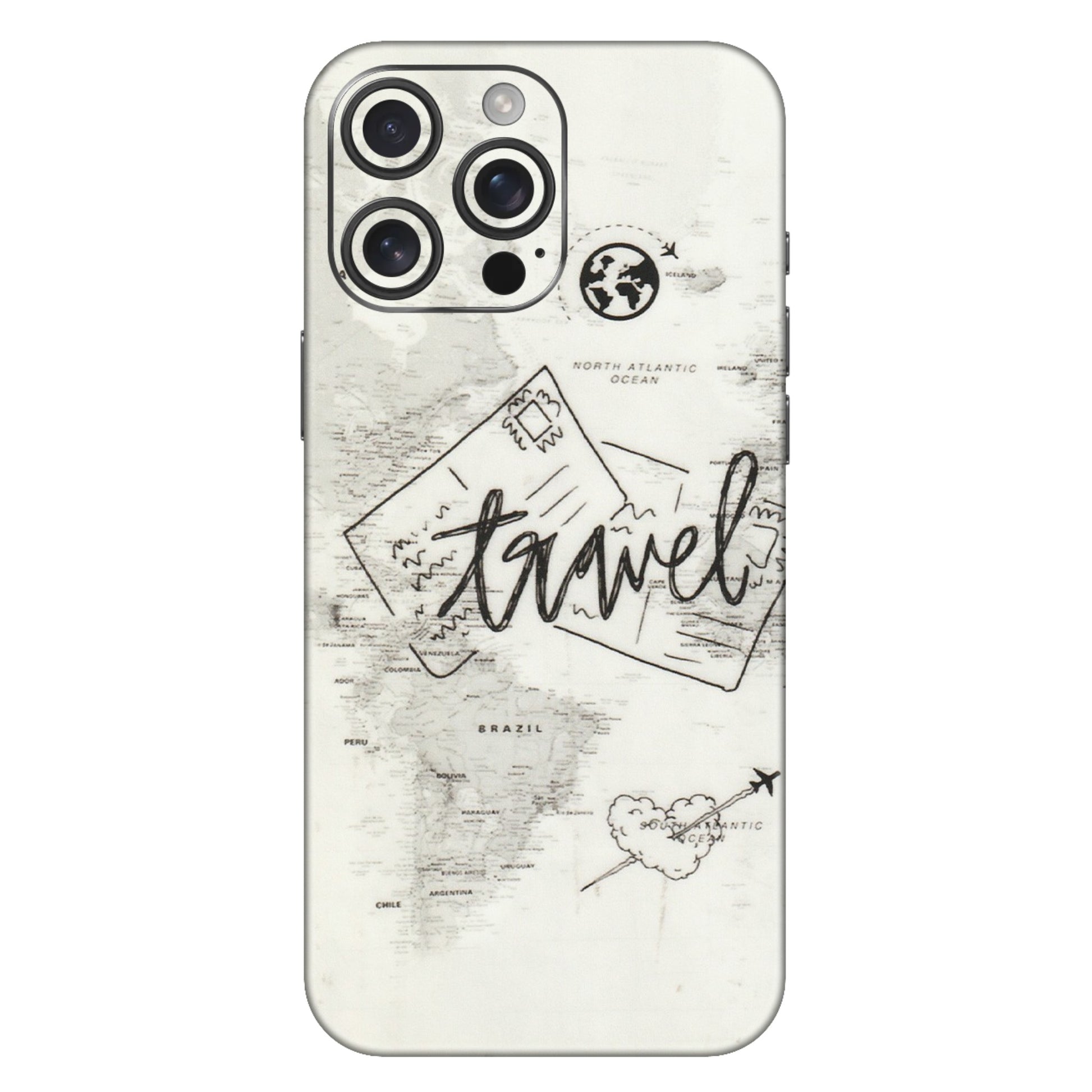 Apple iPhone Skins (All Models) - Travel Ticket - Transparent Finish (T-06) iPhone 16 Pro Max