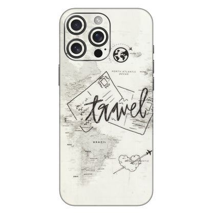 Apple iPhone Skins (All Models) - Travel Ticket - Transparent Finish (T-06) iPhone 16 Pro Max
