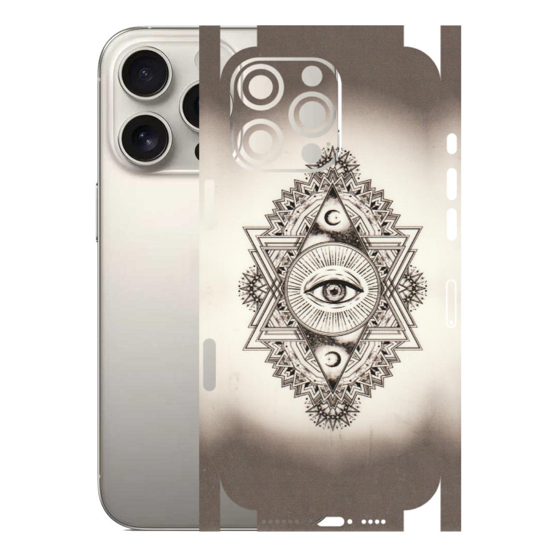 Apple iPhone Skins (All Models) - Illuminati Great Eye - Transparent Finish (T-14) iPhone 16 Pro Max