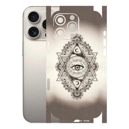 Apple iPhone Skins (All Models) - Illuminati Great Eye - Transparent Finish (T-14) iPhone 16 Pro Max