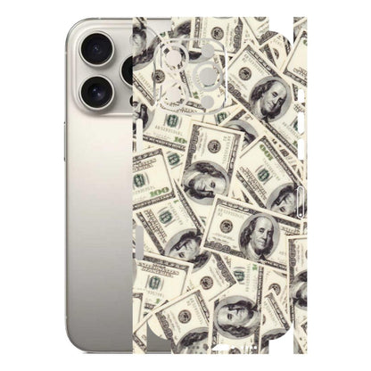 Apple iPhone Skins (All Models) - Dollar Lover - Transparent Finish (T-17) iPhone 16 Pro Max