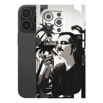 Apple iPhone Skins (All Models) - Pab Escobar - Transparent Finish (T-05) iPhone 16 pro