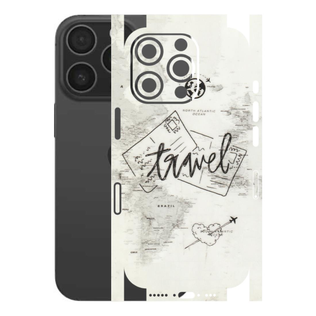 Apple iPhone Skins (All Models) - Travel Ticket - Transparent Finish (T-06) iPhone 16 pro