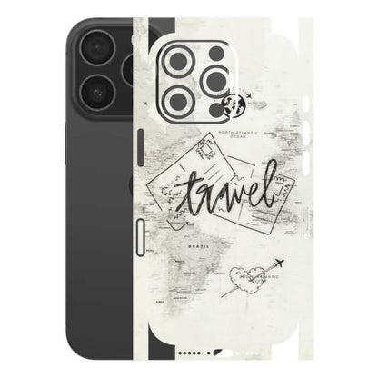 Apple iPhone Skins (All Models) - Travel Ticket - Transparent Finish (T-06) iPhone 16 pro