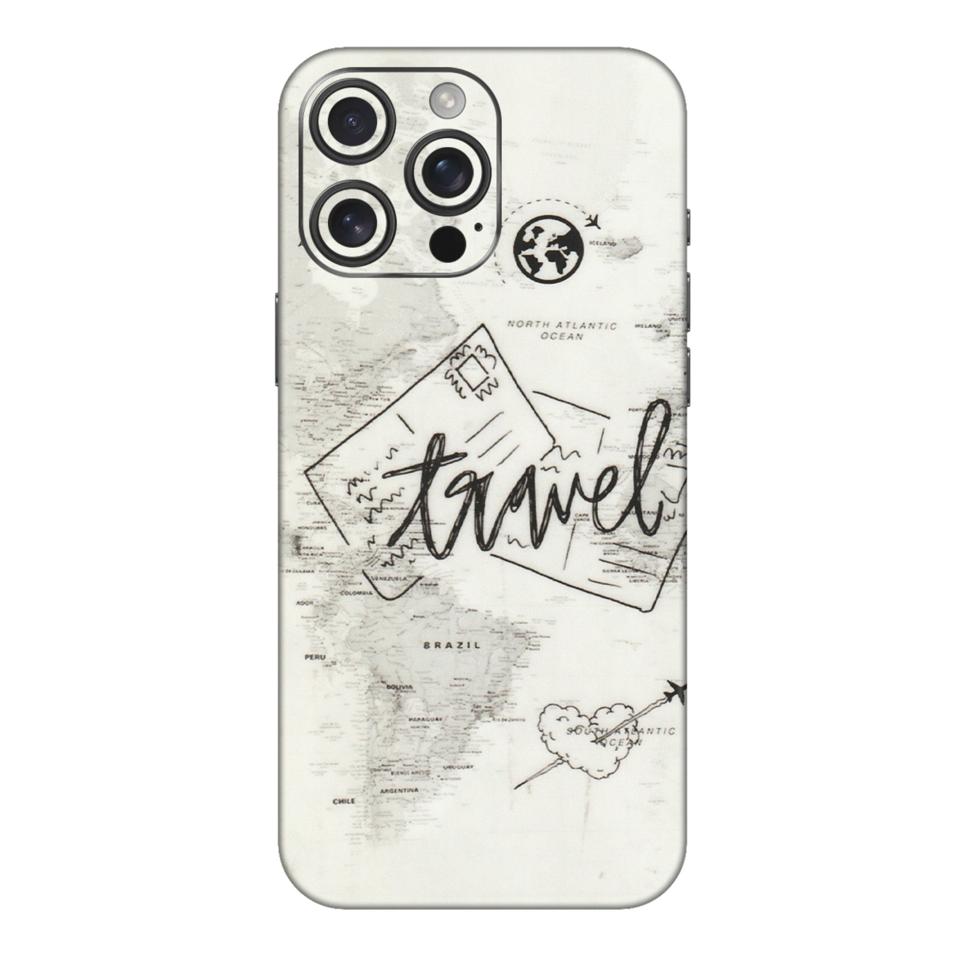 Apple iPhone Skins (All Models) - Travel Ticket - Transparent Finish (T-06) iPhone 16 pro