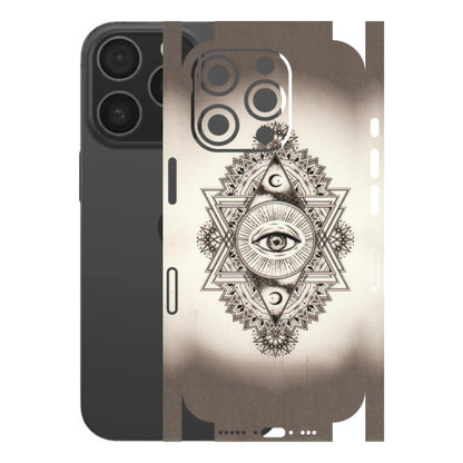 Apple iPhone Skins (All Models) - Illuminati Great Eye - Transparent Finish (T-14) iPhone 16 pro