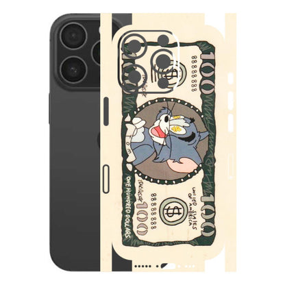 Apple iPhone Skins (All Models) - One Hundred Dollar Tom - Transparent Finish (T-16) iPhone 16 pro