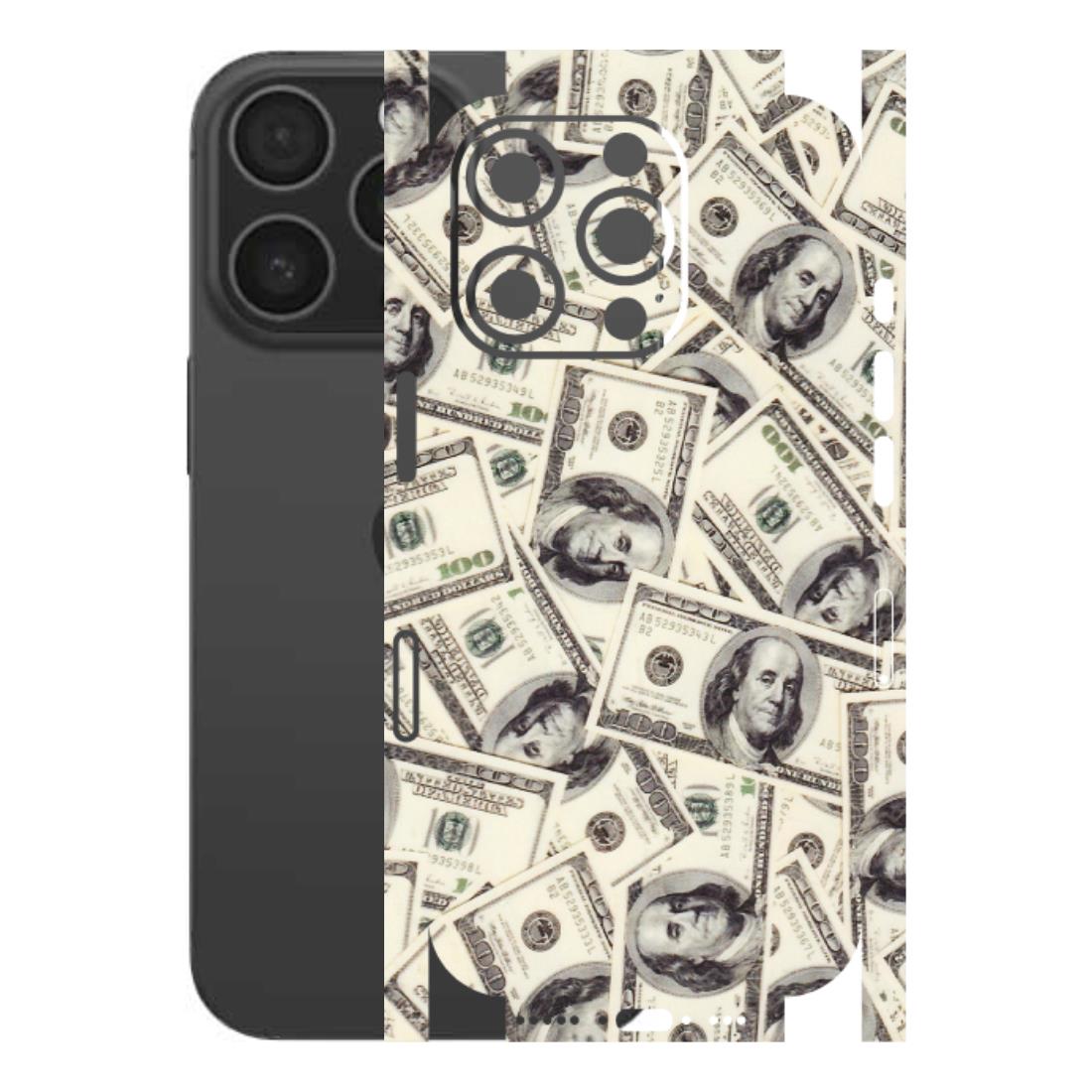 Apple iPhone Skins (All Models) - Dollar Lover - Transparent Finish (T-17) iPhone 16 pro