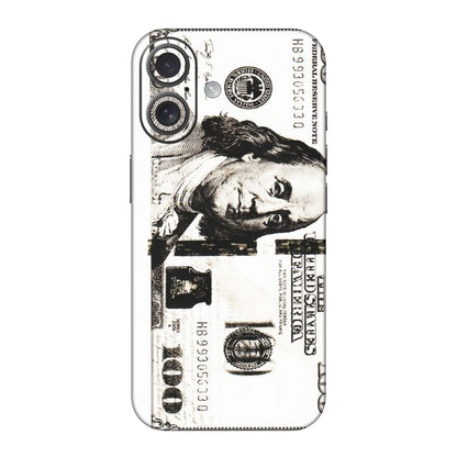 Apple iPhone Skins (All Models) - 100 Dollar Currency - Transparent Finish (T-01) iPhone 16