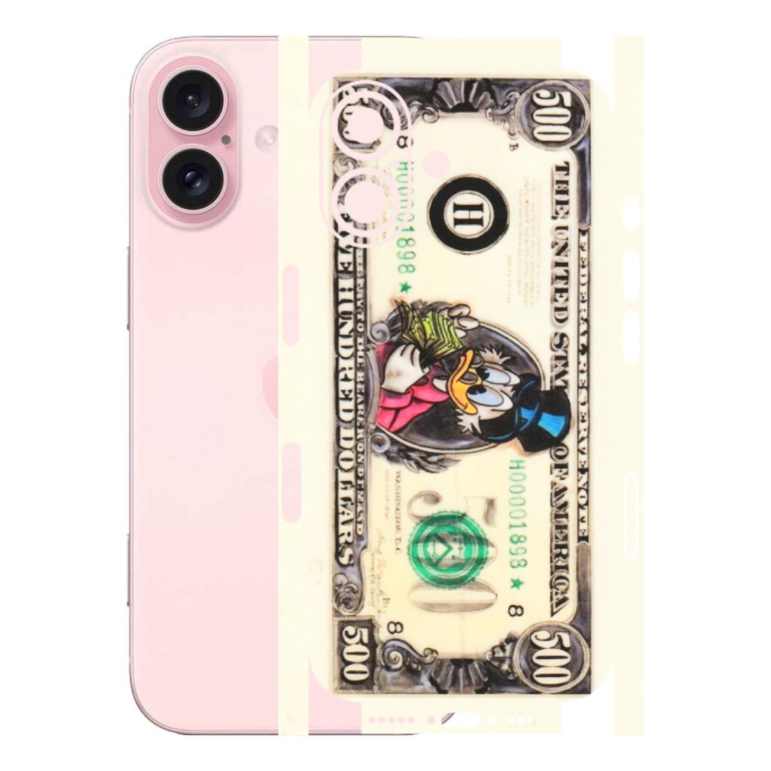Apple iPhone Skins (All Models) - Five Hundred Dollar Duck - Transparent Finish (T-15) iPhone 16