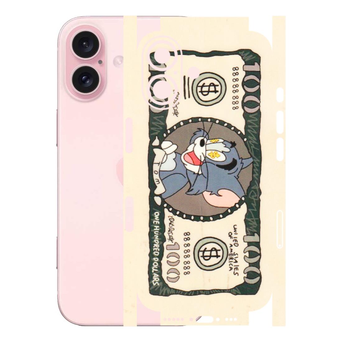 Apple iPhone Skins (All Models) - One Hundred Dollar Tom - Transparent Finish (T-16) iPhone 16