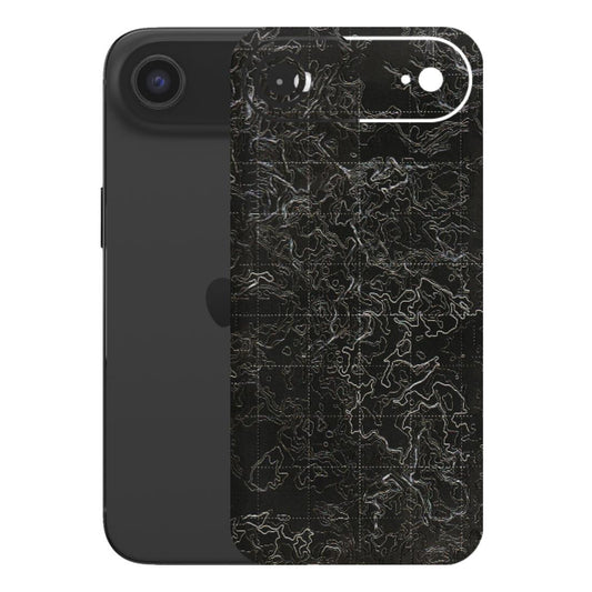 Apple iPhone Skins (All Models) - Black map Texture - 3D Embossed Finish (L-201) iPhone 17 Air