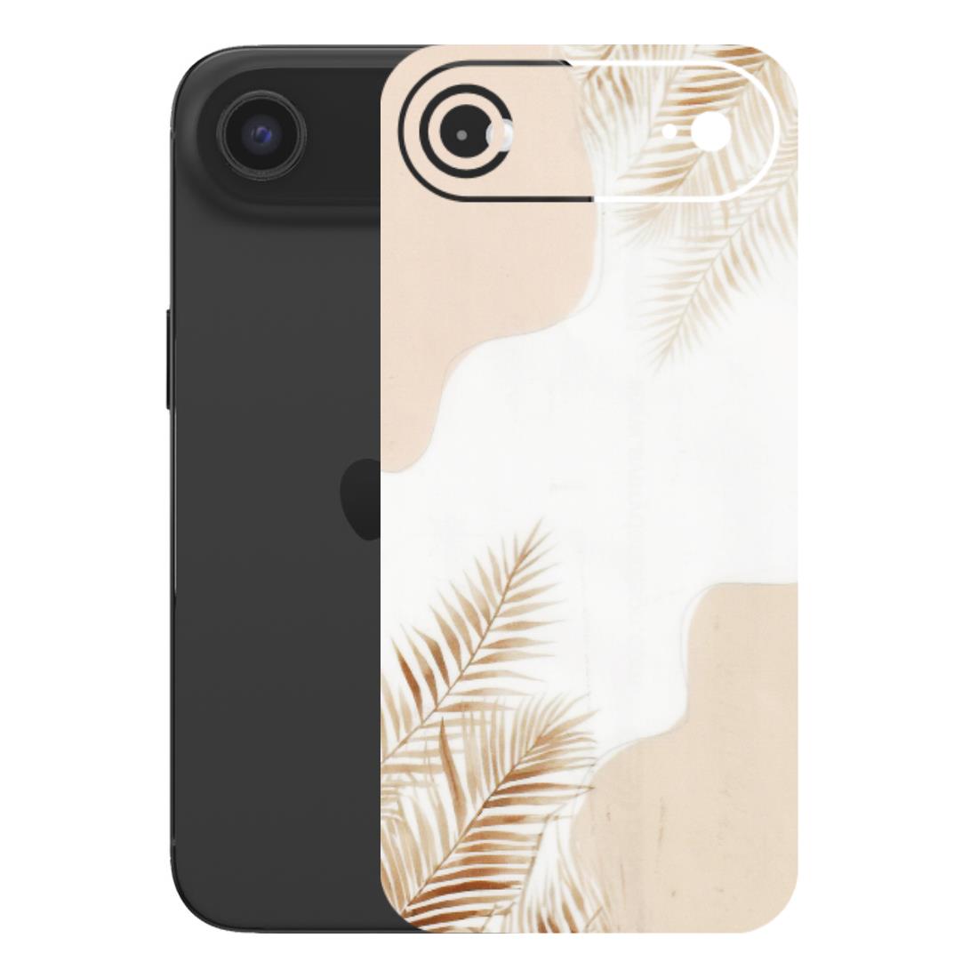 Apple iPhone Skins (All Models) - Gold Petals Abstract - Transparent Finish (T-08) iPhone 17 Air