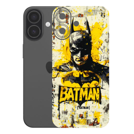 Apple iPhone Skins (All Models) - Batman Yellow BT - 3D Embossed Finish (L-304) iPhone 17
