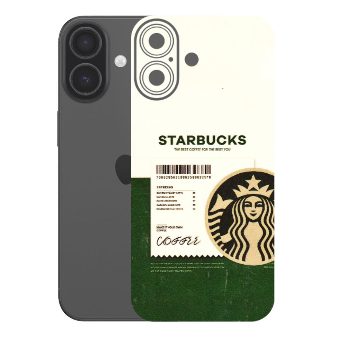 Apple iPhone Skins (All Models) - Starbucks Barcode - 3D Embossed Finish (L-308) iPhone 17