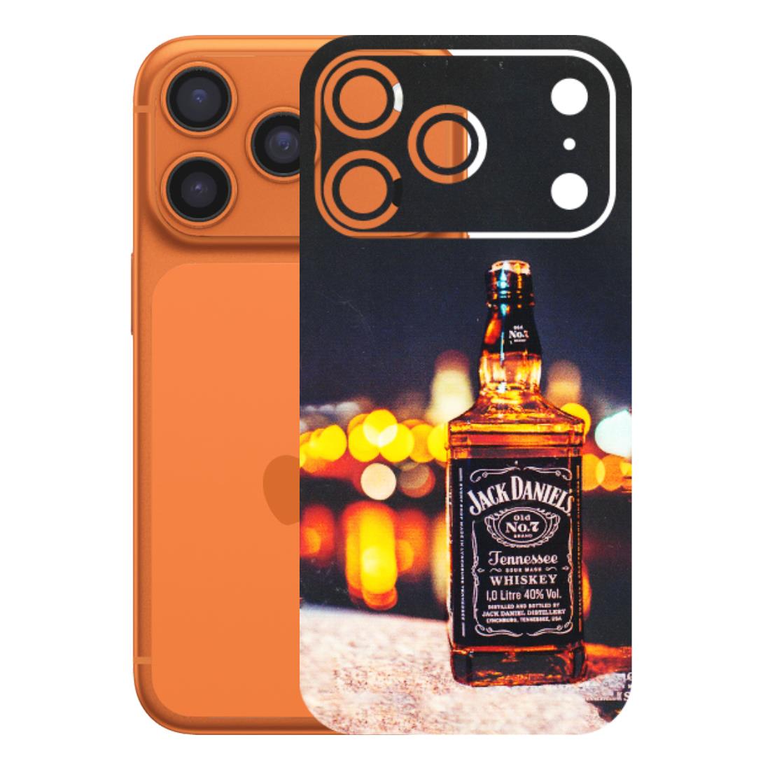 Apple iPhone Skins (All Models) - JD Whiskey Bottle - 3D Embossed Finish (L-20) iPhone 17 Pro