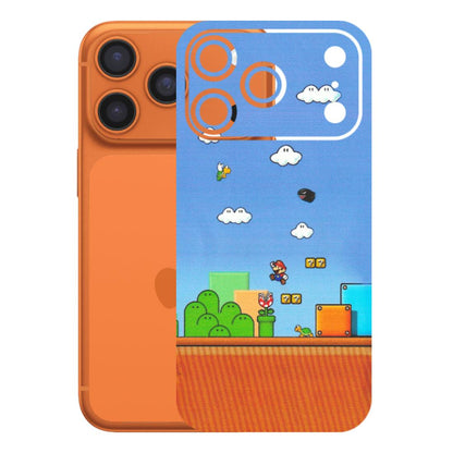 Apple iPhone Skins (All Models) - Mario Game Scene - Matte Finish (M-24) iPhone 17 Pro
