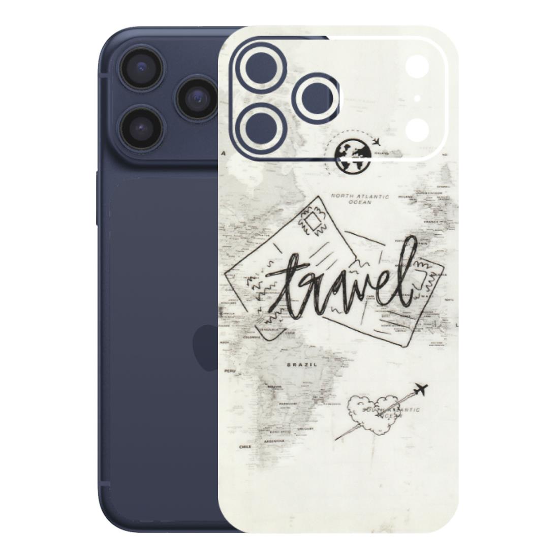 Apple iPhone Skins (All Models) - Travel Ticket - Transparent Finish (T-06) iPhone 17 Pro Max