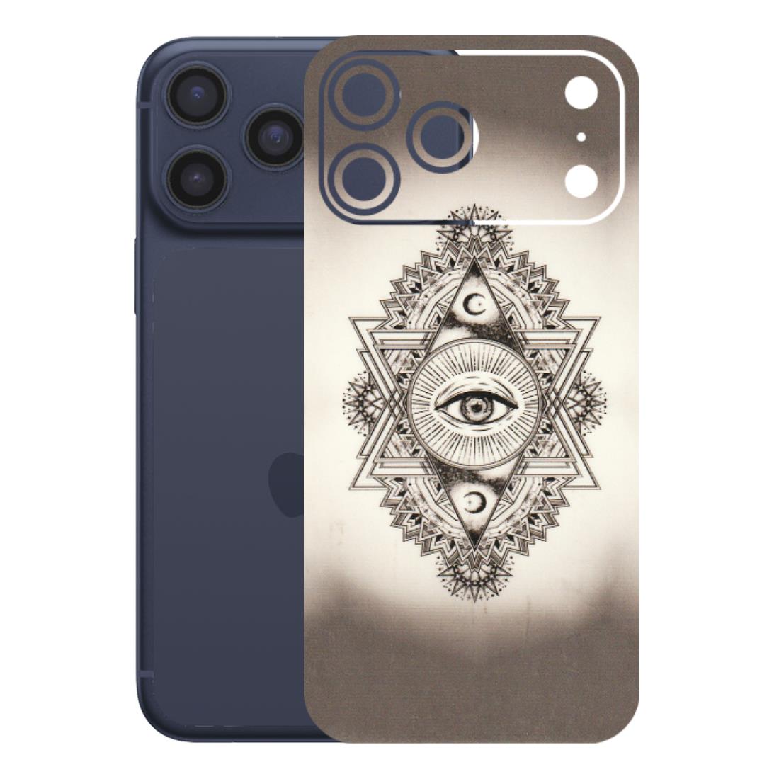 Apple iPhone Skins (All Models) - Illuminati Great Eye - Transparent Finish (T-14) iPhone 17 Pro Max