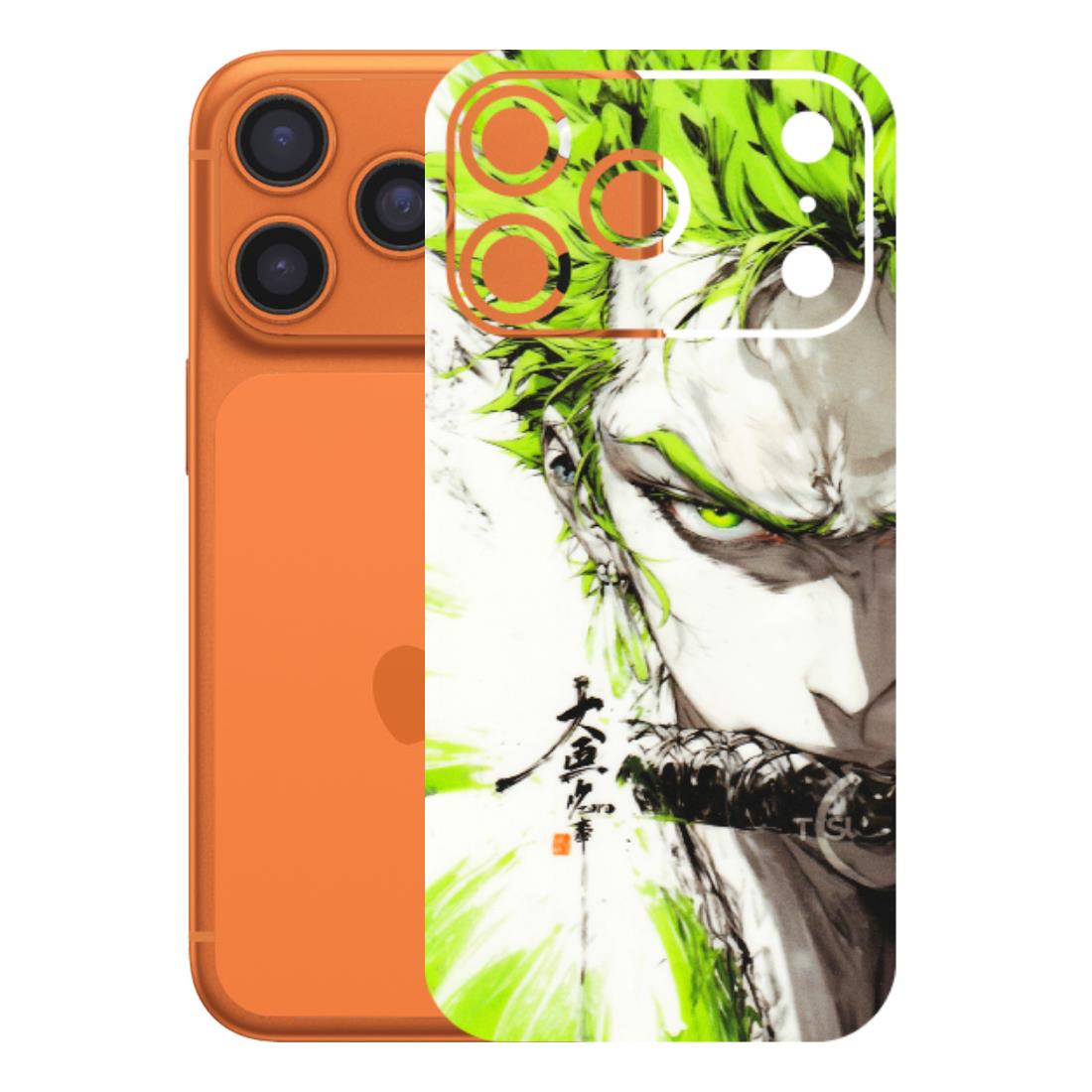 Apple iPhone Skins (All Models) - Roro Taku Anime - Transparent Finish (T-18) iPhone 17 Pro