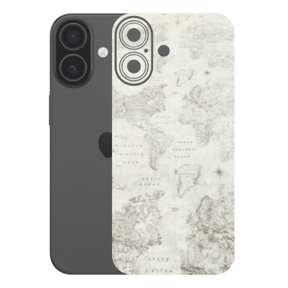 Apple iPhone Skins (All Models) - World Travel Map - Transparent Finish (T-04) iPhone 17