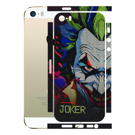 Apple iPhone Skins (All Models) - Joker Dot Matrix - 3D Embossed Finish (L-08) iPhone 5S
