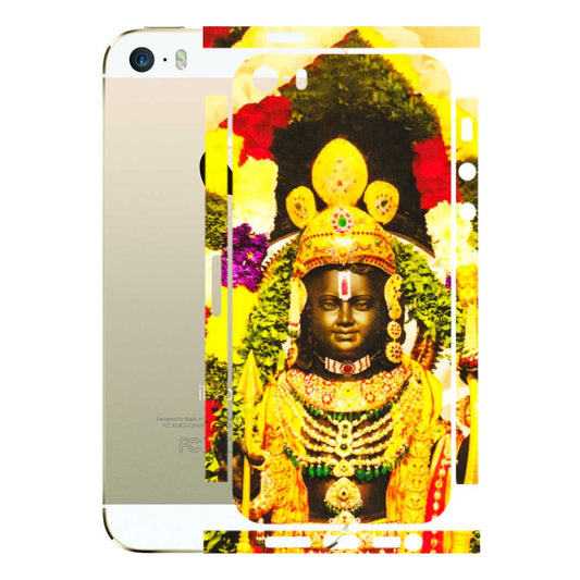 Apple iPhone Skins (All Models) - Ram Lalla Ayodhya - 3D Embossed Finish (L-103) iPhone 5S