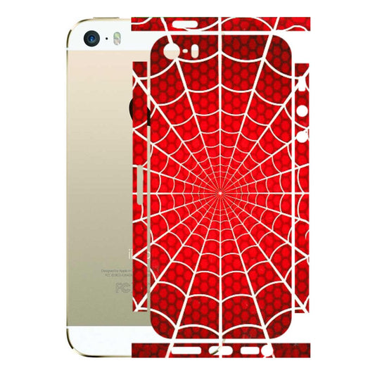 Apple iPhone Skins (All Models) - Classic Spidey Web - 3D Embossed Finish (L-115) iPhone 5S