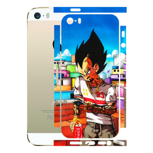 Apple iPhone Skins (All Models) - Vegeta - 3D Embossed Finish (L-136) iPhone 5S