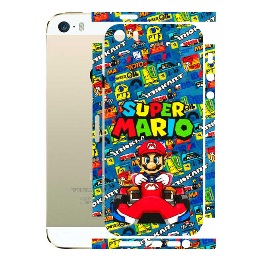 Apple iPhone Skins (All Models) - Super Mario Kart - 3D Embossed Finish (L-140) iPhone 5S