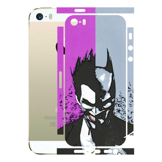 Apple iPhone Skins (All Models) - Batman & Joker - 3D Embossed Finish (L-143) iPhone 5S