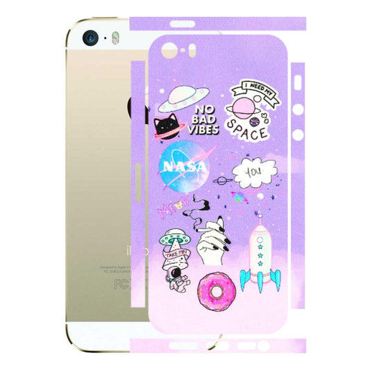 Apple iPhone Skins (All Models) - I Need My Nasa   Skin - 3D Embossed Finish (L-149) iPhone 5S
