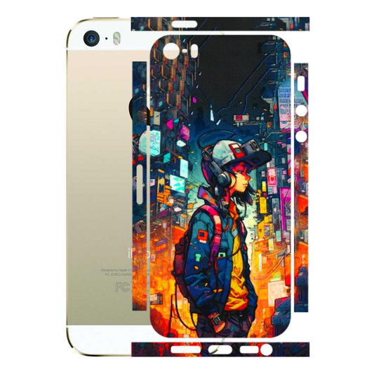 Apple iPhone Skins (All Models) - Street Anime Guy - 3D Embossed Finish (L-158) iPhone 5S