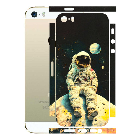 Apple iPhone Skins (All Models) - Astronaut in Space - 3D Embossed Finish (L-16) iPhone 5S