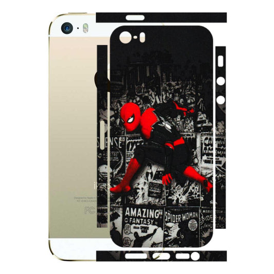 Apple iPhone Skins (All Models) - SpiderMan New - 3D Embossed Finish (L-162) iPhone 5S