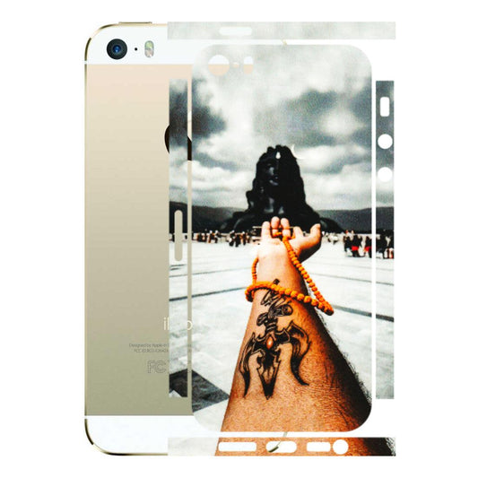 Apple iPhone Skins (All Models) - Jai Adiyogi Mahakaal - 3D Embossed Finish (L-164) iPhone 5S