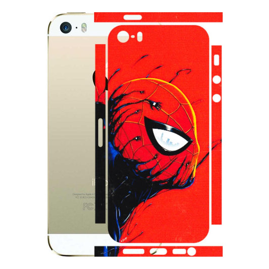 Apple iPhone Skins (All Models) - Spiderman Face Venom - 3D Embossed Finish (L-165) iPhone 5S