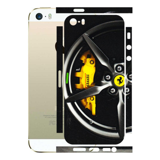 Apple iPhone Skins (All Models) - Ferrari Wheel Alloy - 3D Embossed Finish (L-173) iPhone 5S