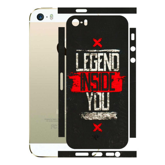 Apple iPhone Skins (All Models) - Legend Inside You - 3D Embossed Finish (L-186) iPhone 5S
