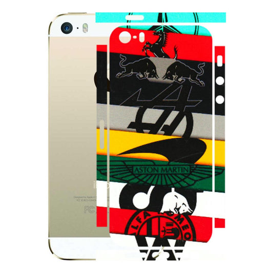 Apple iPhone Skins (All Models) - Multi Designer Brands - 3D Embossed Finish (L-187) iPhone 5S