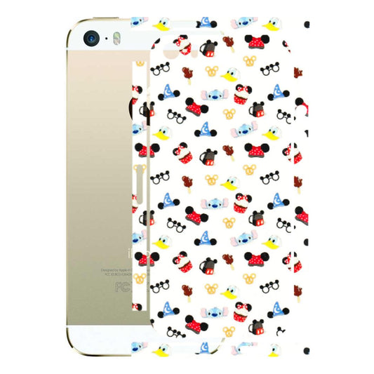 Apple iPhone Skins (All Models) - Minnie Mouse & Donald Doodles s - 3D Embossed Finish (L-194) iPhone 5S