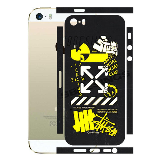 Apple iPhone Skins (All Models) - Anti Social Graffiti - 3D Embossed Finish (L-198) iPhone 5S