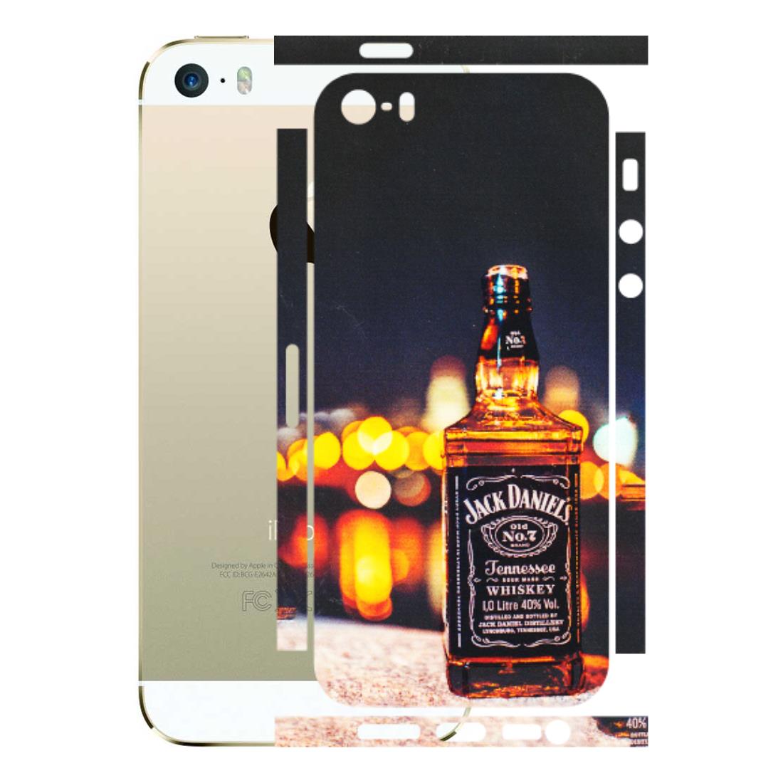 Apple iPhone Skins (All Models) - JD Whiskey Bottle - 3D Embossed Finish (L-20) iPhone 5S