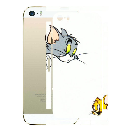 Apple iPhone Skins (All Models) - Cute Tom And Jerry - 3D Embossed Finish (L-220) iPhone 5S