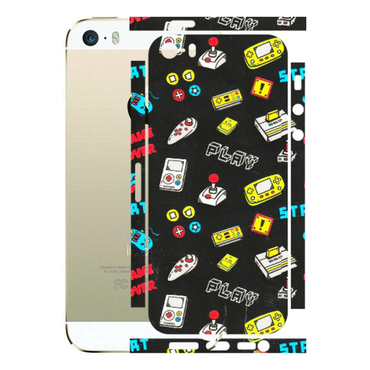Apple iPhone Skins (All Models) - Gaming Doodles - 3D Embossed Finish (L-224) iPhone 5S